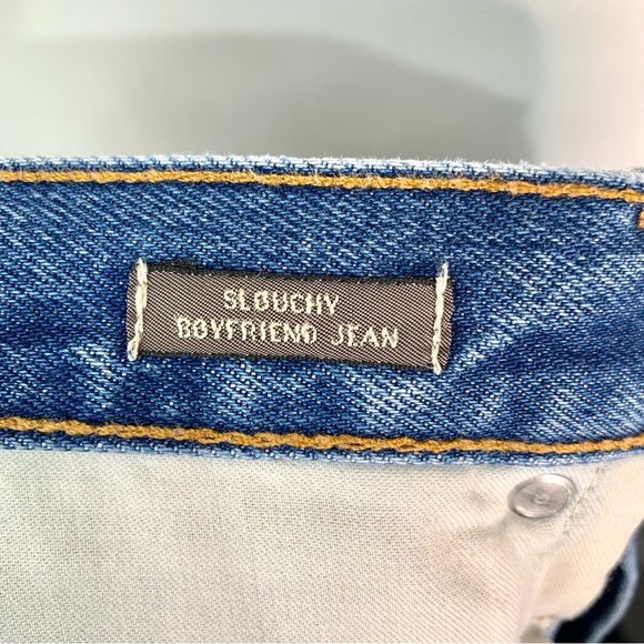 J.Crew Point Sur Slouchy Boyfriend Jeans Size 30 High Rise Button Fly Distressed - Picture 10 of 11